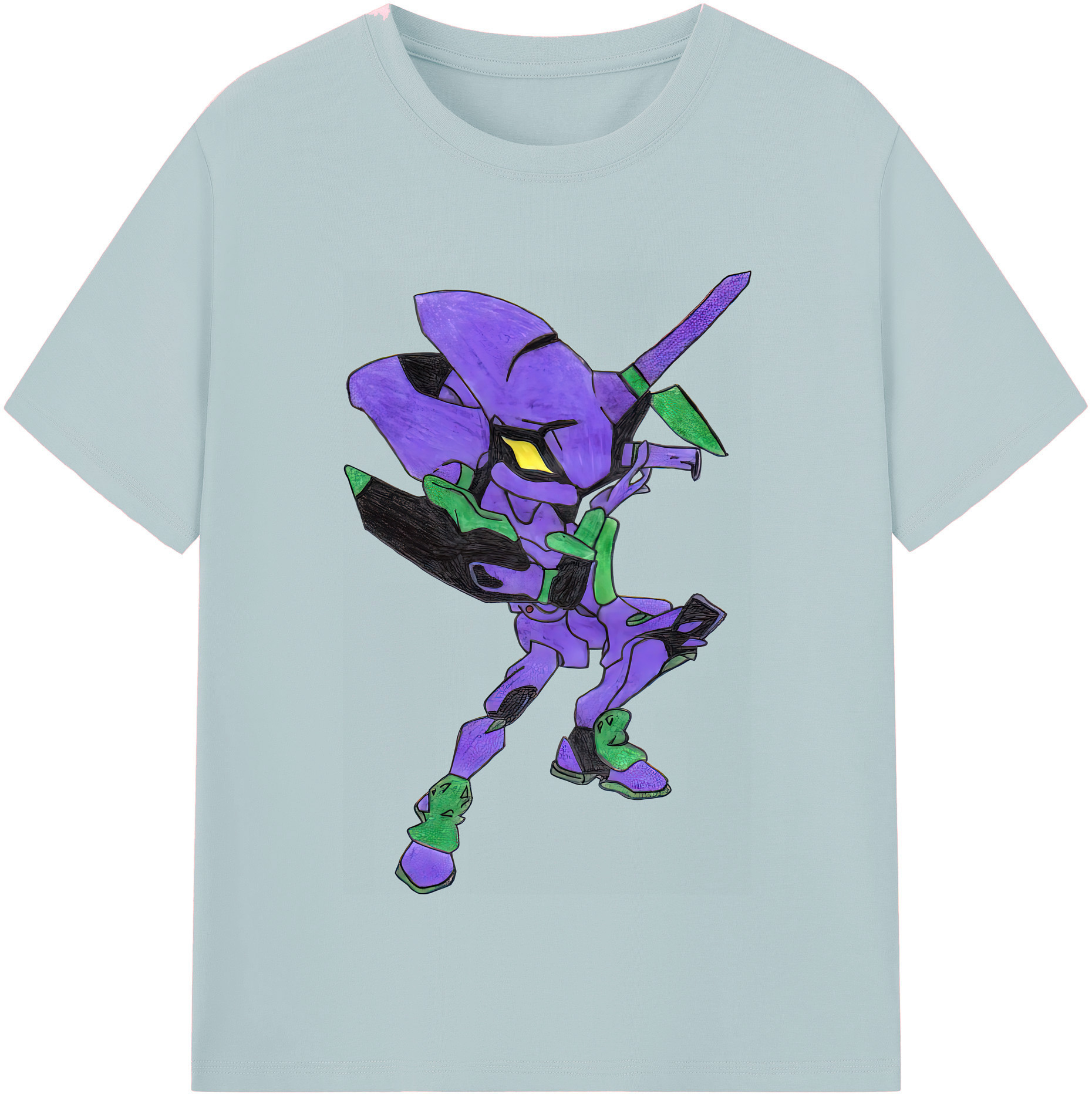 （画像用） EVA 新世紀エヴァンゲリオン 綿100％半袖Tシャツ（フロントプリント）